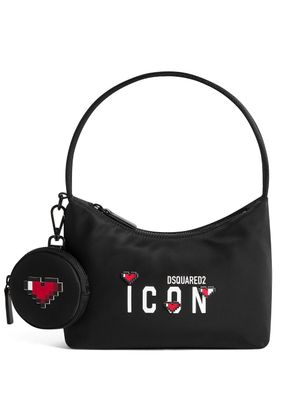 DSQUARED2 Icon-print heart-motif tote bag - Noir