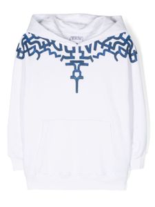 Marcelo Burlon County Of Milan Kids hoodie Graffiti Wings oversize - Blanc