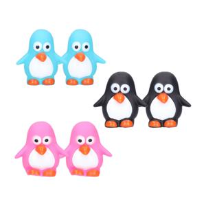 Rubber badeendjes/pinguins - 6x stuks - badkamer fun artikelen - size 6 cm - kunststof