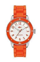 Lacoste horlogeband 2000747 / LC-54-3-29-2402 Rubber Oranje 18mm