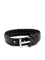 TOM FORD bracelet en cuir tressé - Noir - thumbnail