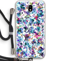 Hibiscus Flowers: Samsung Galaxy J7 (2017) Transparant Hoesje met koord