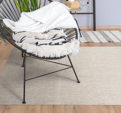 Vinyl vloerkleed beige katoen in scandinavische stijl Vinyl vloerkleed beige katoen in scandinavische stijl