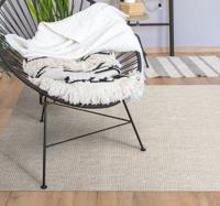 Vinyl vloerkleed beige katoen in scandinavische stijl