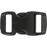 Creativ Company Klik sluiting, l: 29 mm, b: 15 mm, gatgrootte 3x11 mm, zwart, 4 stuk/ 1 doos