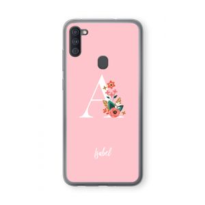 Pink Bouquet: Samsung Galaxy A11 Transparant Hoesje
