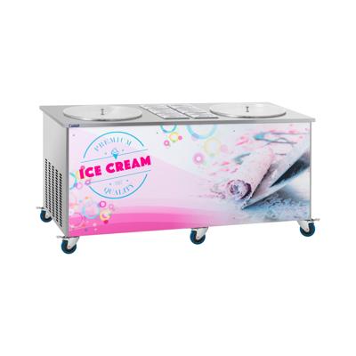 IJsmachine rolbaar - 2 x Ø 50 cm - 6 Bakken met deksel
