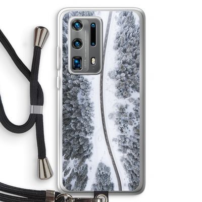Snøfall: Huawei P40 Pro Plus Transparant Hoesje met koord