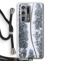 Snøfall: Huawei P40 Pro Plus Transparant Hoesje met koord