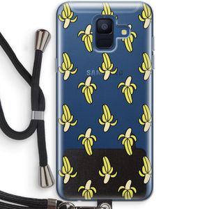 Bananas: Samsung Galaxy A6 (2018) Transparant Hoesje met koord