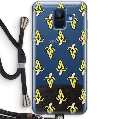 Bananas: Samsung Galaxy A6 (2018) Transparant Hoesje met koord