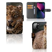 iPhone 13 Mini | Telefoonhoesje | Met pasjeshouder | Luipaard