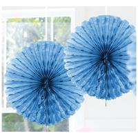 Decoratie waaier van papier - Honeycomb - lichtblauw - Dia 45 cm - Feest versiering Decoratie waaier van papier - Honeycomb - lichtblauw - Dia 45 cm - Feest versiering