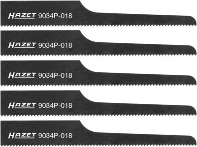 HAZET Decoupeerzaagbladen · 18 tanden · 5x 9034P-018/5 · Lengte: 93 mm