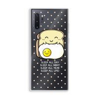 Sleep All Day: Samsung Galaxy Note 10 Plus Transparant Hoesje