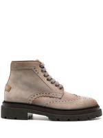 Santoni bottines en daim - Tons neutres - thumbnail