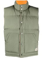 Stüssy gilet matelassé à col montant - Vert