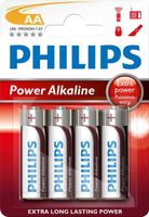 Philips Power alkaline aa/lr6 penlite op kaart