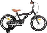 AMIGO Explorer 16 Inch Jongens Terugtraprem Zwart/Wit