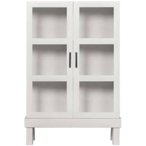 Basiclabel Bonk Vitrinekast - Grenen - Mist - 160x103x37