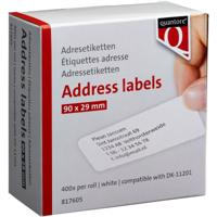 Label etiket quantore dk-11201 29mmx90mm adres wt | 20 stuks