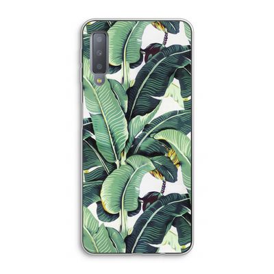Bananenbladeren: Samsung Galaxy A7 (2018) Transparant Hoesje