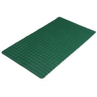 Urban Living Badkamer/douche anti slip mat - rubber - voor op de vloer - donkergroen - 39 x 69 cm   -