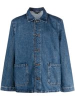 A.P.C. veste en jean à poches plaquées - Bleu - thumbnail