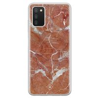 Samsung Galaxy A03s siliconen hoesje - Marble sunkissed