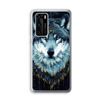 Darkness Wolf: Huawei P40 Transparant Hoesje
