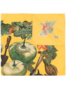 Hermès Pre-Owned foulard Citrouilles et Coloquintes en soie pre-owned - Jaune