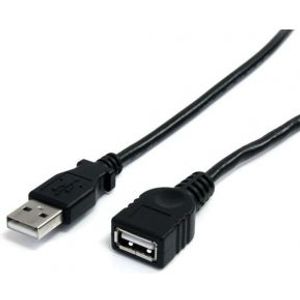 StarTech.com 1,80m USB 2.0 Verlengkabel A naar A Zwart M/F