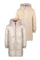 Like Flo Meisjes reversibel winterjas met capuchon - Ariana - Metallic lt goud - thumbnail