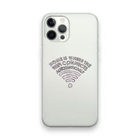 Home Is Where The Wifi Is: iPhone 12 Pro Max Transparant Hoesje