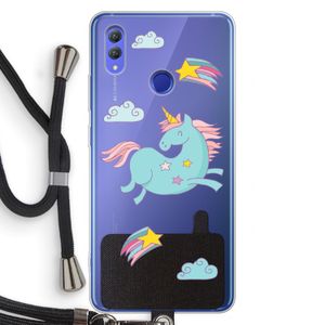 Vliegende eenhoorn: Honor Note 10 Transparant Hoesje met koord