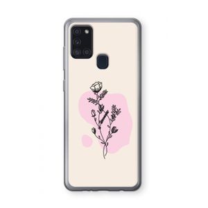 Roses are red: Samsung Galaxy A21s Transparant Hoesje