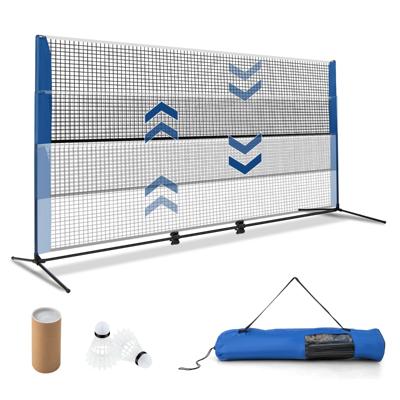 510 CM Badmintonnet in Hoogte Verstelbaar Tennisnet met 2 Shuttlecoats & Draagtas Klemkussens Draagbaar Volleybalnet voor Binnen & Buiten