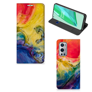 Bookcase OnePlus 9 Pro Watercolor Dark