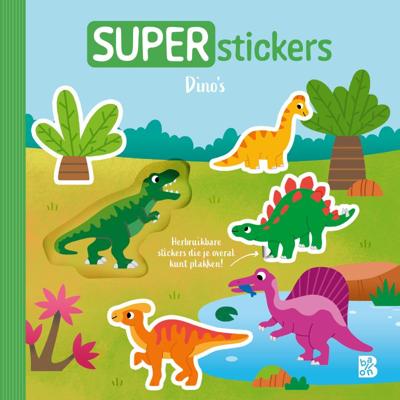 Superstickers: Dino&apos;s (Kartonboek)