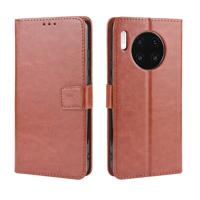 Retro Crazy Horse Texture Horizontal Flip Leather Case for Huawei Mate 30 with Holder & Card Slots & Photo Frame(Brown)