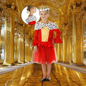 Koningin jurkje voor meisjes 3-5 jaar (S)  -