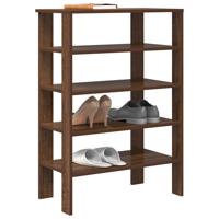 VidaXL Schoenenrek 61x32x87,5 cm bewerkt hout bruin eikenkleurig