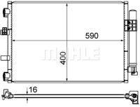 Condensor, airconditioning MAHLE, u.a. für Ford