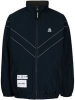 izzue veste bomber réversible à logo imprimé - Bleu