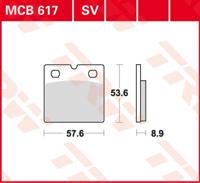 TRW Remblokken, en remschoenen voor de moto, MCB617 Allround organisch