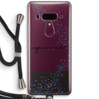 Sterren: HTC U12+ Transparant Hoesje met koord