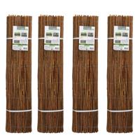 ProGarden Wilgscherm / wilgmat - 10 meter - bruin - tuinscherm / schutting