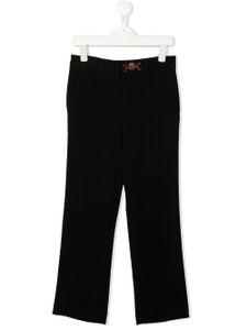 Versace Kids pantalon droit à détail Medusa - Noir