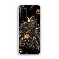 Huilende Wolf: Samsung Galaxy S20 Transparant Hoesje Huilende Wolf: Samsung Galaxy S20 Transparant Hoesje