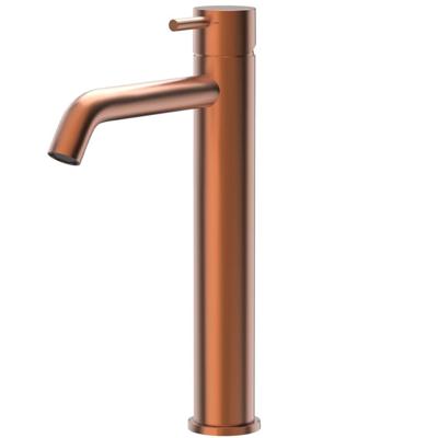 Wastafelkraan Xenz Duero | Opbouw | Mengkraan | Hoog model | Oud koper